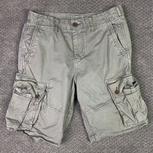 American Eagle Cargo Shorts Classic Length Men's 30 Faded Olive Green